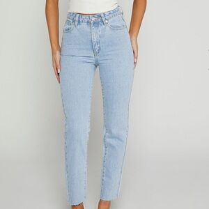 NEW Abrand High Slim Light Wash Jeans